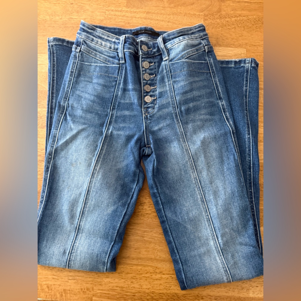 Flying Monkey Denim Jeans with Button-Fly